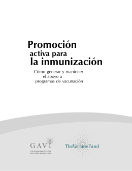 Promoción activa para la inmunización