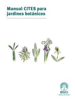 Manual CITES para jardines botánicos