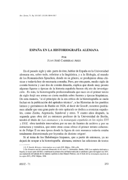 14. España en la historiografía alemana, por Juan José Carreras Ares