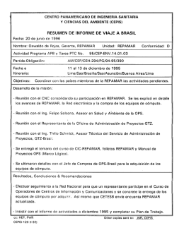 Informe de viaje a Brasil