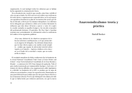 Anarcosindicalismo: teoría y práctica