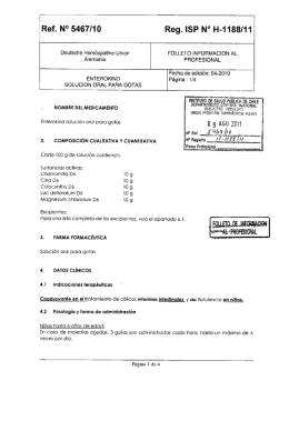 Ref. N° 5467/10 Reg. ISP N° H