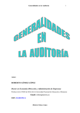 Generalidades Auditoría