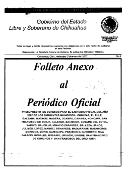 . Gobie`rno de] Estado - H. Congreso del Estado de Chihuahua