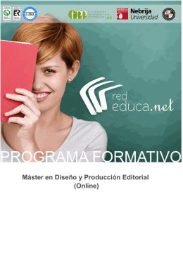 Máster en Diseño y Producción Editorial (Online)