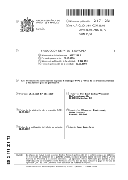 moleculas de acido nucleico capaces de distinguir prpc y prpsc de