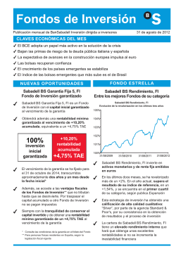 Fondos de Inversión