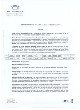 BÜLSA DE MADRID - Sociedad de Bolsas