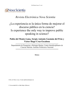 Título del estudio: - Nova Scientia