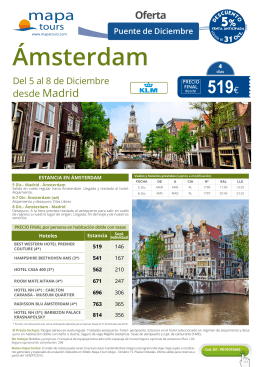 Ámsterdam - Mapa Tours