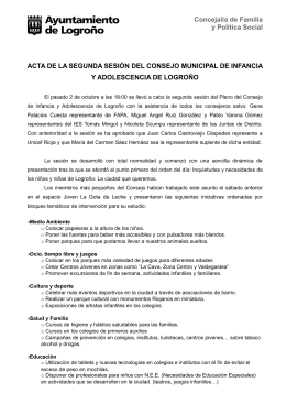 Acta - Ayuntamiento de Logroño