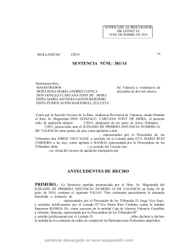 sentencia valencia