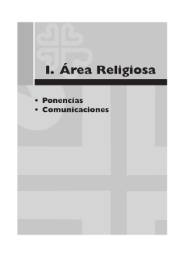I. Área Religiosa - Cáritas Española