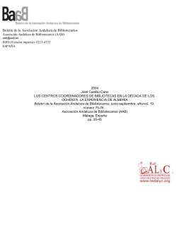 Redalyc. Los centros coordinadores de bibliotecas en la década de