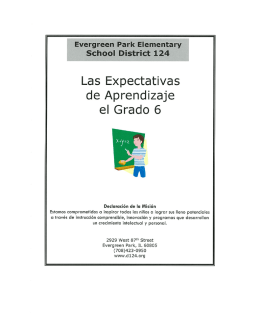 Las Expectativas - Evergreen Park School District 124