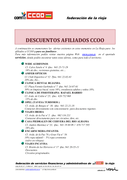 2012 Descuentos afiliados _listado _ - Comfia-CCOO