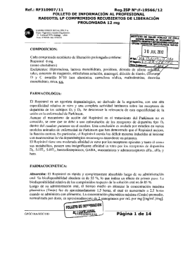 Ref.: RF310907/11 ¿ REQ.ISP N°:F