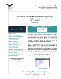 Número 5 - Suprema Corte de Justicia de la Nación