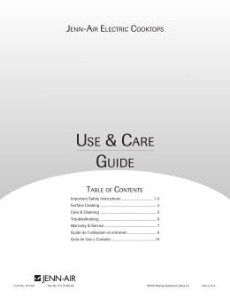 USE & CARE - Whirlpool
