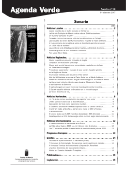 Agenda Verde - Murcia enclave ambiental