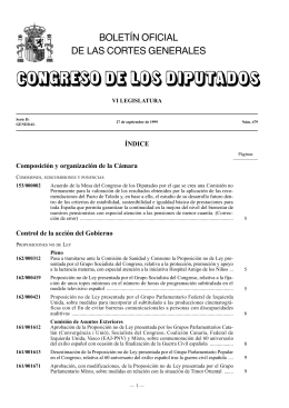 BOLETÍN OFICIAL DE LAS CORTES GENERALES