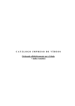 CAT Á LOGOIMPRESODEV Í DEOS Ordenado alfabéticamente por