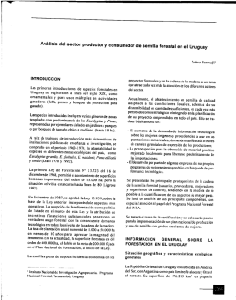 Análisis del sector productor y consumidor de semilla forestal en el