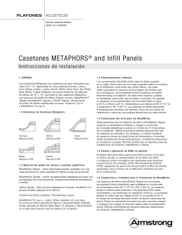 Metaphors Casetones - Instrucciones de instalación