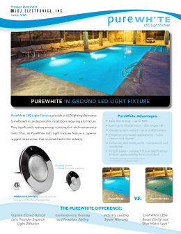 PUrEWhItE In-GroUnD LED LIGht FIxtUrE