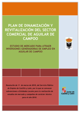 Plan de Dinamización y Revitalización de sector comercial