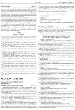 seccion tercera - Diputación Provincial de Zaragoza
