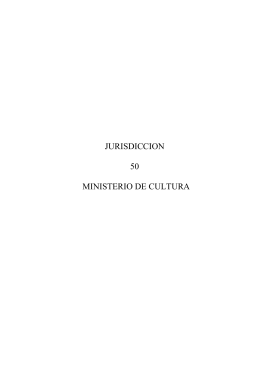 JURISDICCION 50 MINISTERIO DE CULTURA