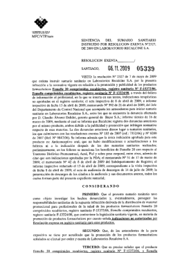 MFC/VTP/sam - Instituto de Salud Pública de Chile