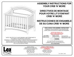 assembly instructions for your crib `n` more directives