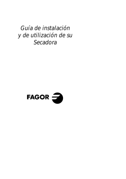 Guía de instalación y de utilización de su Secadora