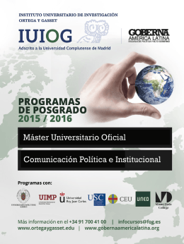 master universitario oficial en comunicación política e institucional