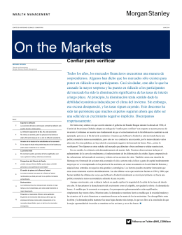 On the Markets - Morgan Stanley