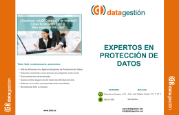 EXPERTOS EN PROTECCIÓN DE DATOS