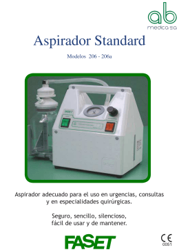 Catalogo Faset Aspirador Standard mod 206