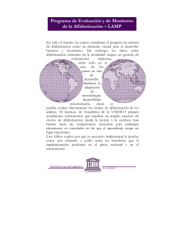 Programa de Evaluación y de Monitoreo de la
