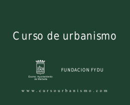 Curso de urbanismo - Revista de urbanismo y vivienda