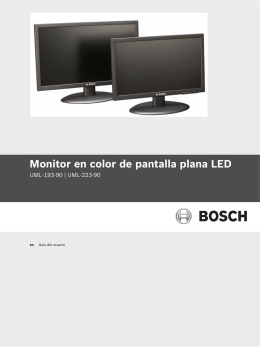 Monitor en color de pantalla plana LED