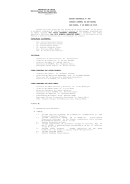 SESION 388 CONCEJO - Municipalidad de San Miguel