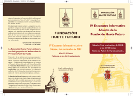 folleto del encuentro - Ayuntamiento de Huete
