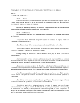 REGLAMENTO DE TRANSPARENCIA DE