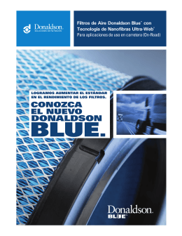 Filtros de Aire Donaldson Blue Aplicaciones On-Road
