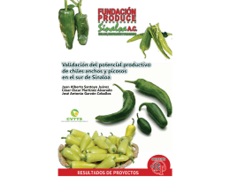 genotipo chile.indd - Fundación Produce Sinaloa