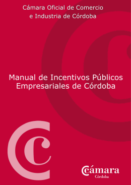 Manual Incentivos Públicos Empresariales Córdoba 2013