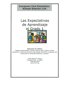 Las Expectativas - Evergreen Park School District 124