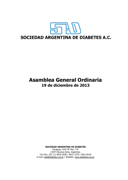 Ver - Sociedad Argentina de Diabetes